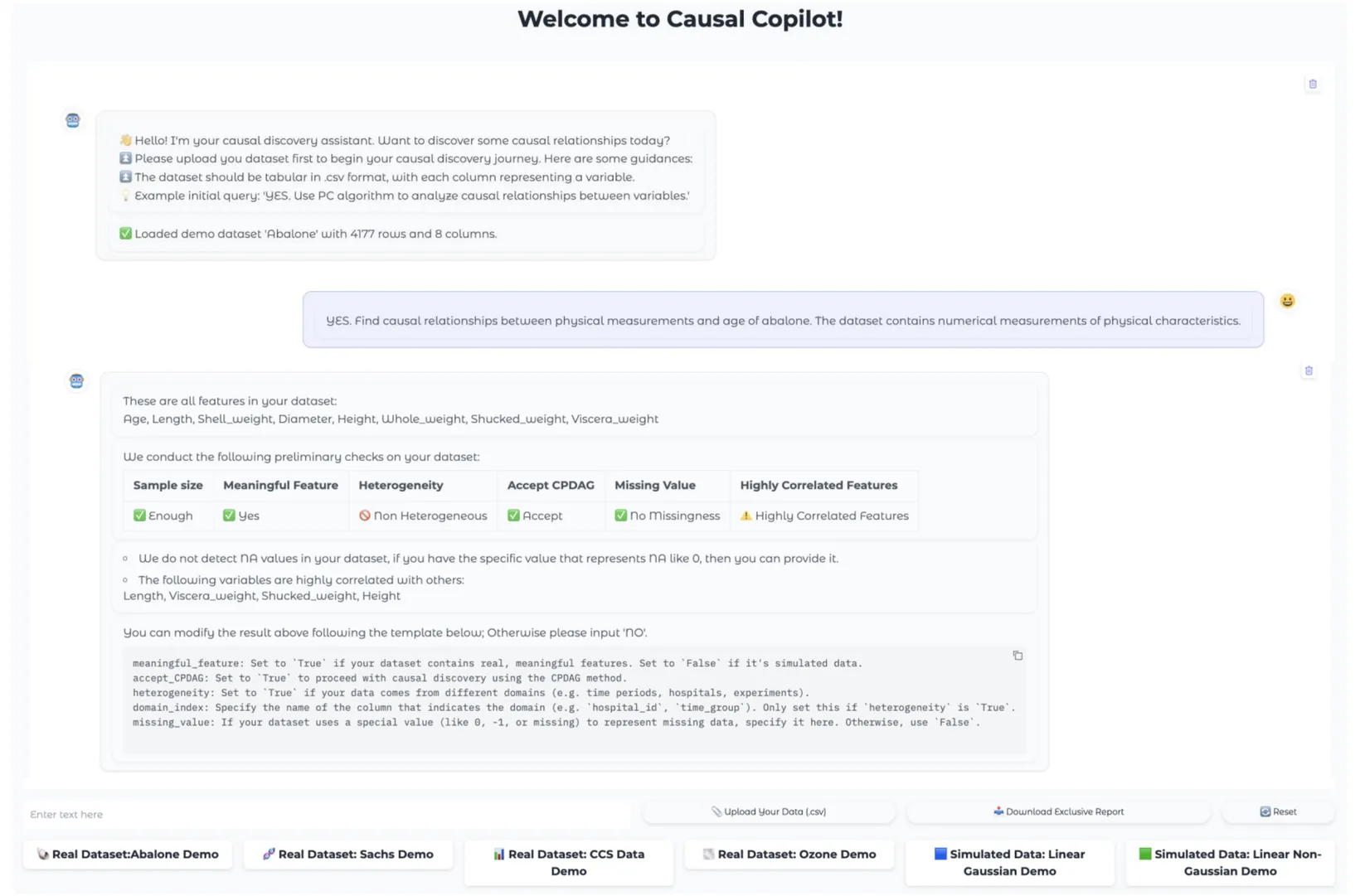 Web interface.